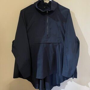 Athleta Black Tunic Windbreaker Pleated - Womens Size M